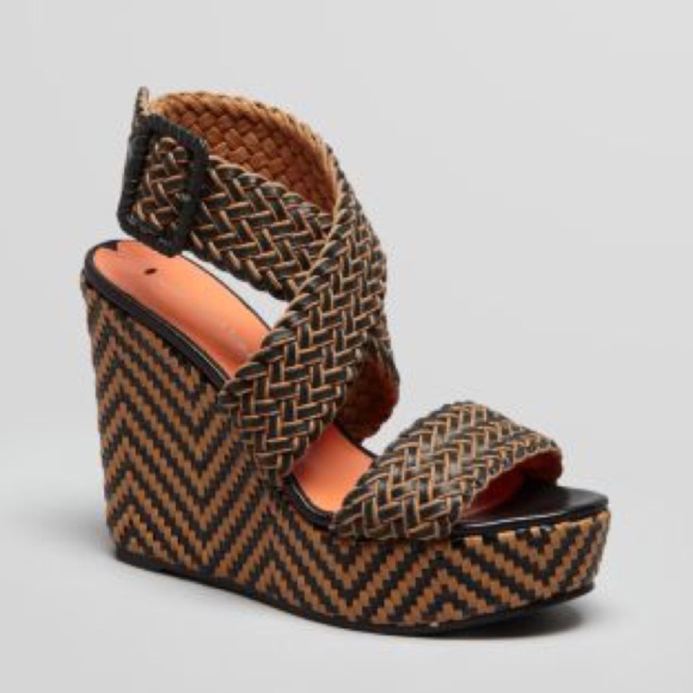 Via Spiga 'Kagan' Wedge Platform Sandal 7 $125 NWOB